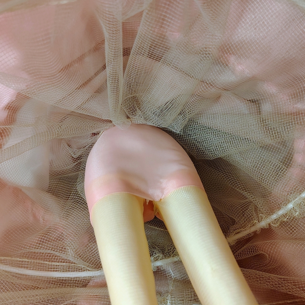 Vintage Big Eyed Bradley Doll 16" Green Eyes Pink Dress & Umbrella Korea - Picture 11 of 16